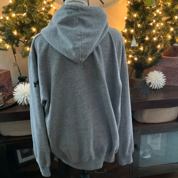 Like New Women’s Grey Black Hoodie Sweatshirt Sz L - Picture 3 of 8